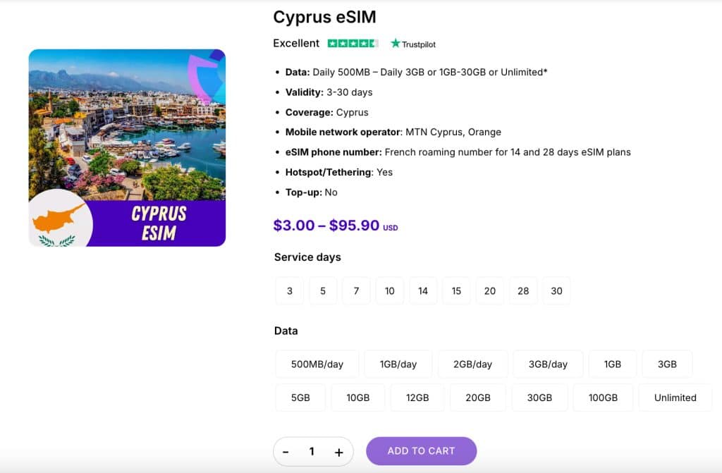 cyprus esim gigago