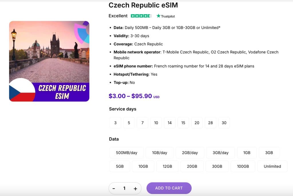 czech esim gigago