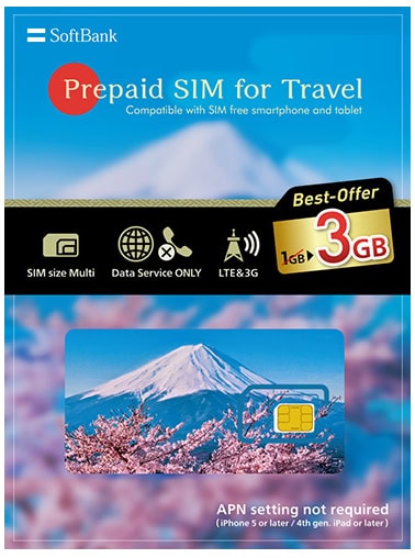 Softbank Japan tourist SIM plan