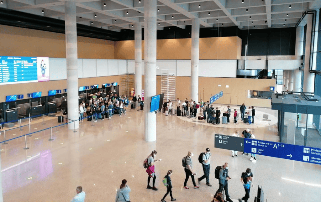 Terminal at Ljubljana Jože Pučnik Airport