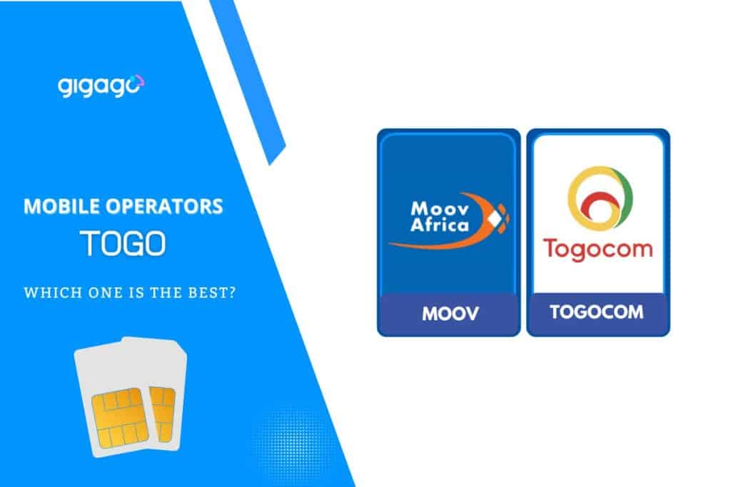 Two major networks in Togo: Moov and Togocom