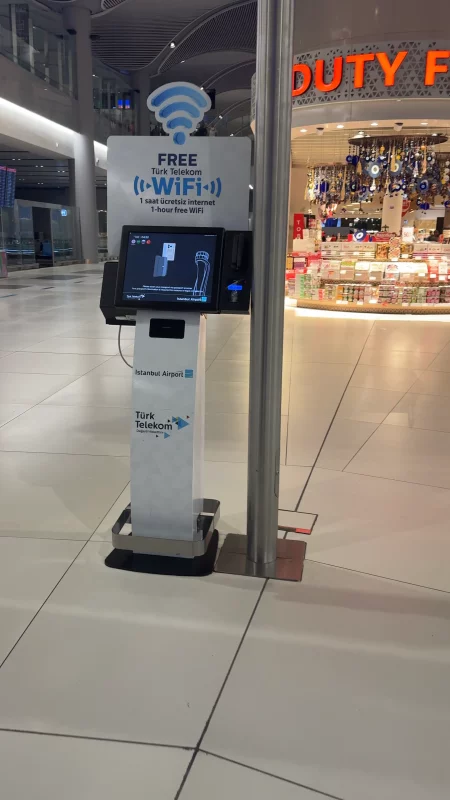 WiFi booth at Istanbul airport