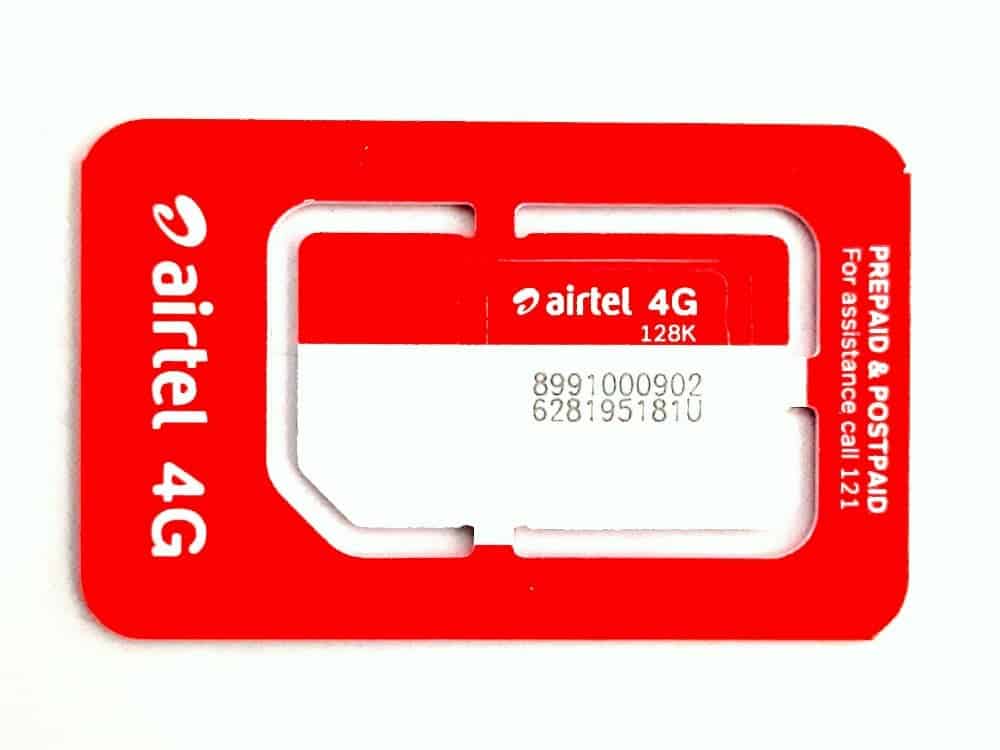 Information on Airtel SIM Card