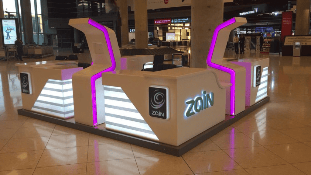 Visit the Zain official stores/booths at Baghdad Airport for Iraq SIM cards.