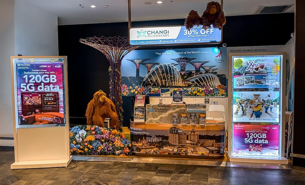 Buy SIM card for Singapore at Changi airport