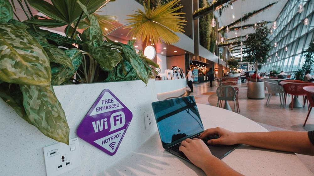 Hotspot at Changi airport