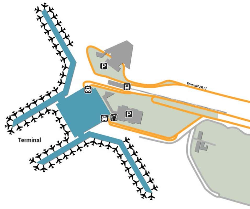 Indira Gandhi airport map 