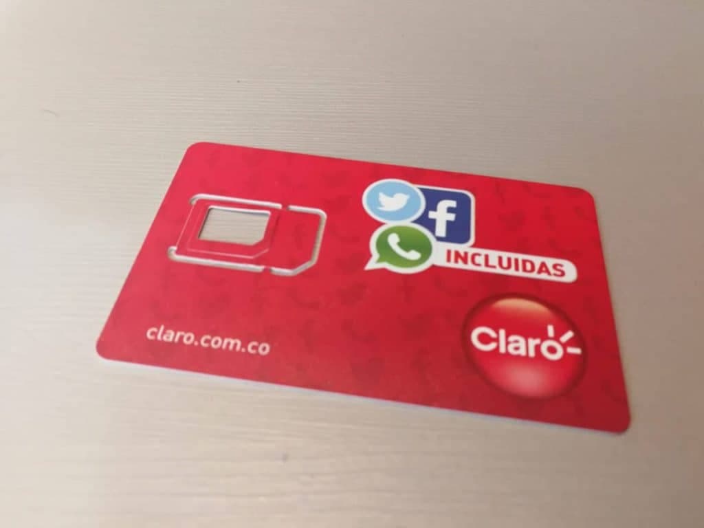 Claro SIM Card with unlimited data for apps 