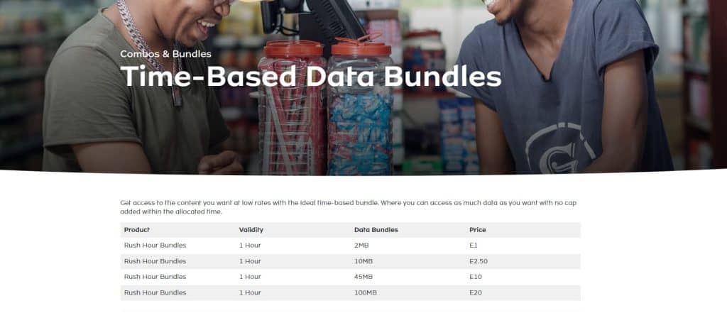 MTN Eswatini Time-Based Data Bundles