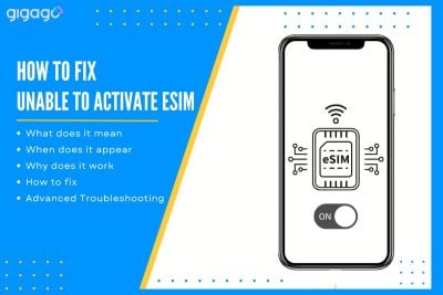 Guide to fix unable to activate eSIM