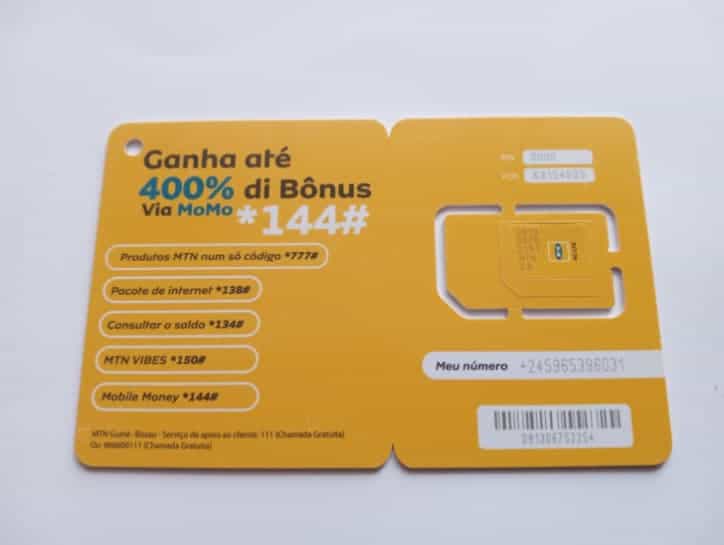 Back of MTN SIM Card
