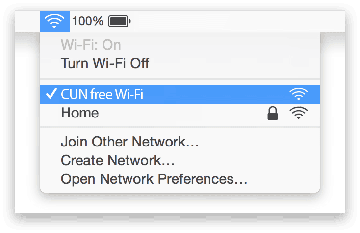 How to connect free WiFi at CUN airport