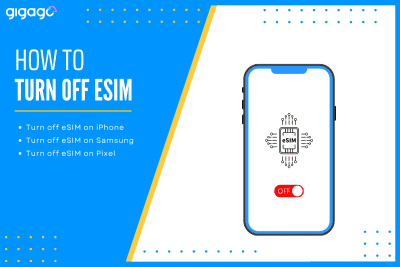 How to turn off esim on iOS and Android