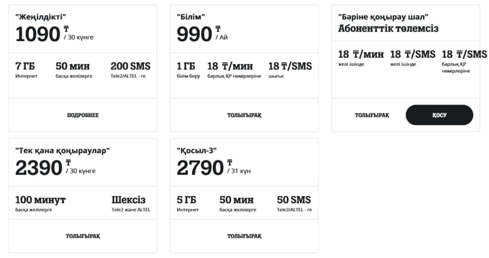 Tele2 SIM Card plans