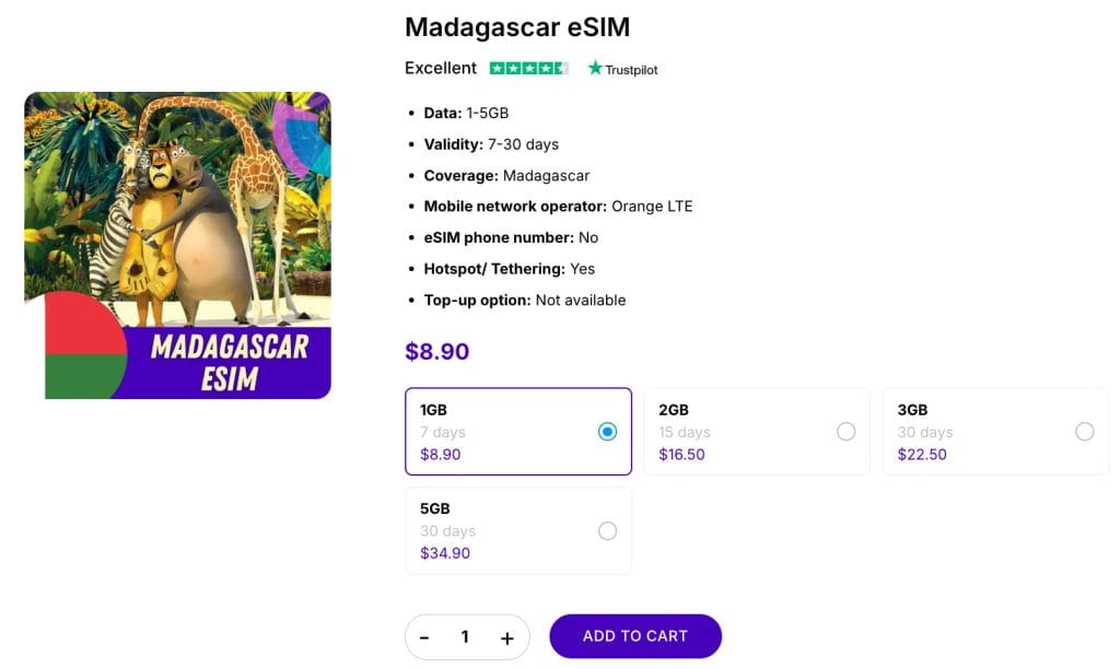 madagascar sim card 3