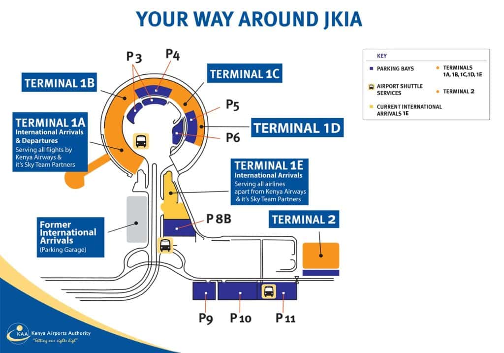 Nairo Airport Map