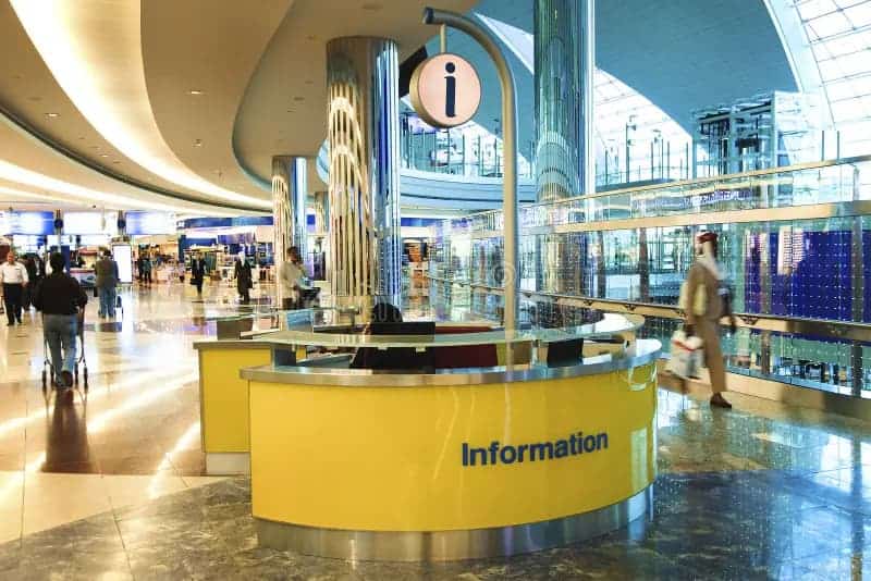 Informtion desk - a place to buy SIM Card at Jamaica Airports