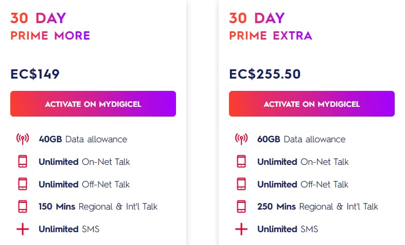 Digicel St.Lucia plans