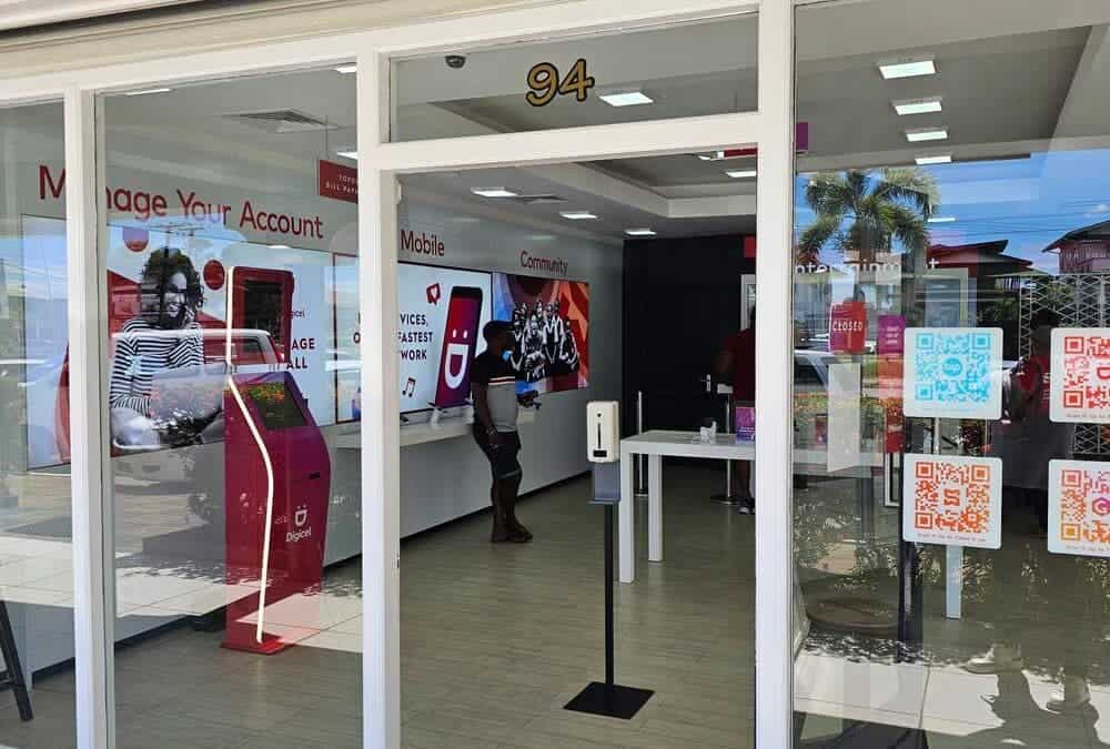 A Digicel store in Suriname