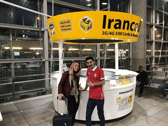 There are Irancell booths located within the airport