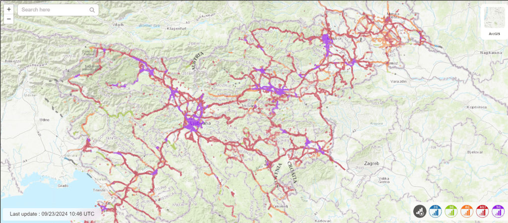 Telemach coverage in Slovenia