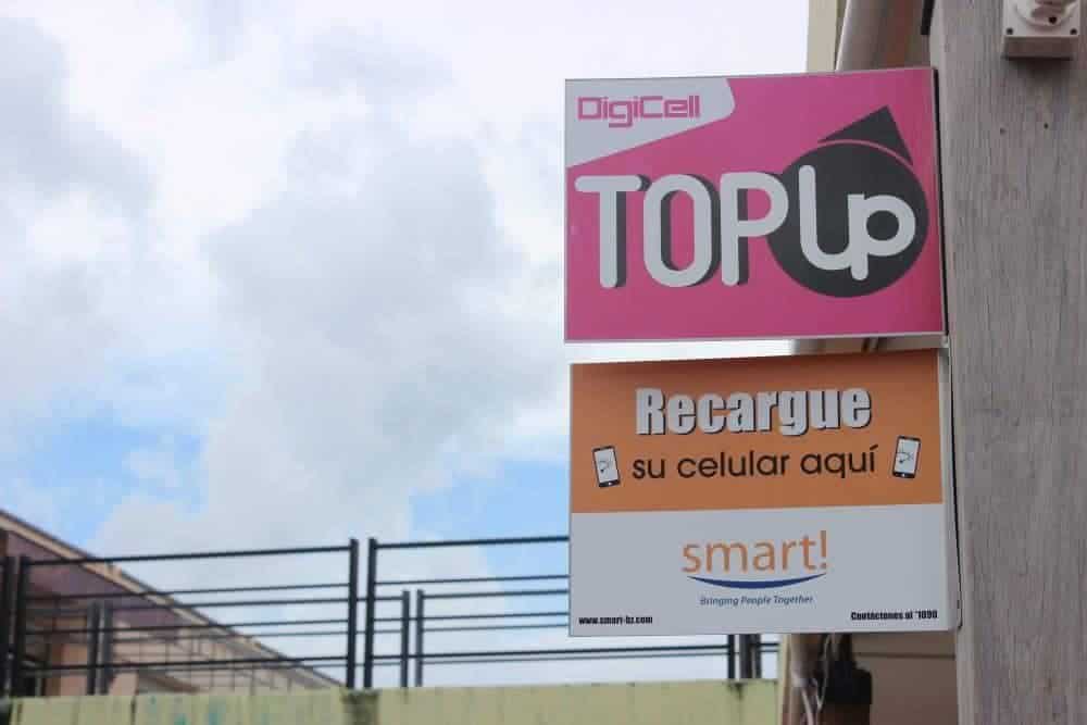 Top-up spot in Belize