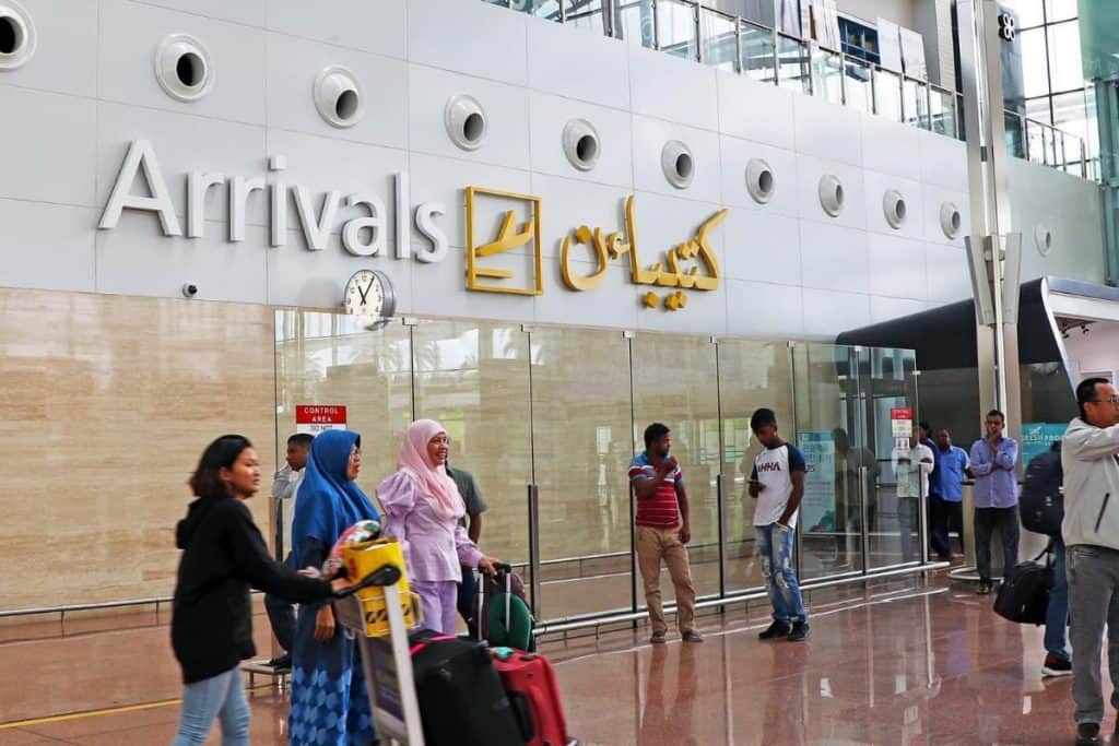 Registration process for buying a SIM card at Brunei Airport