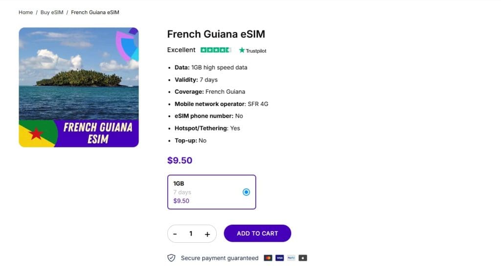 French Guiana eSIM