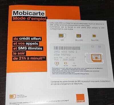 Orange SIM Card