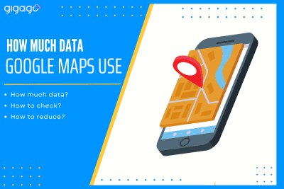 How much data Google maps use