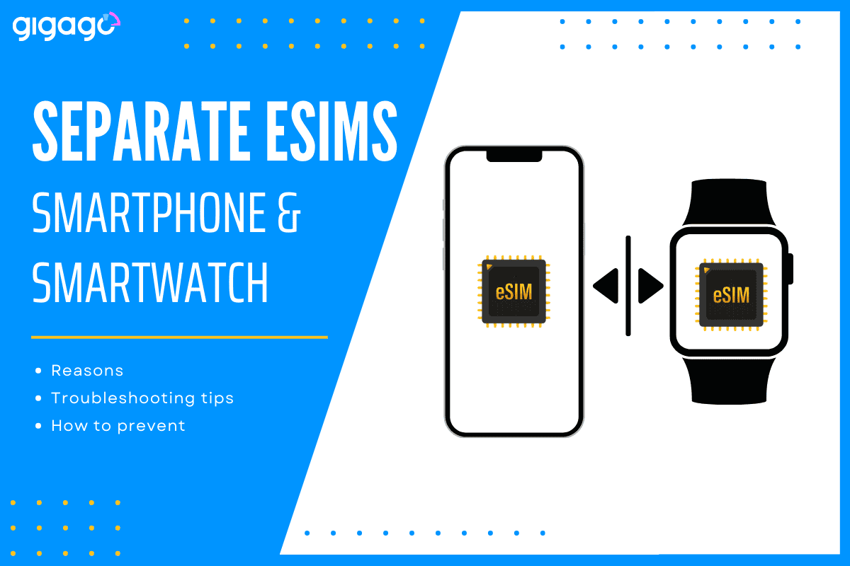 separate esim for smartphone a nd smartwatch