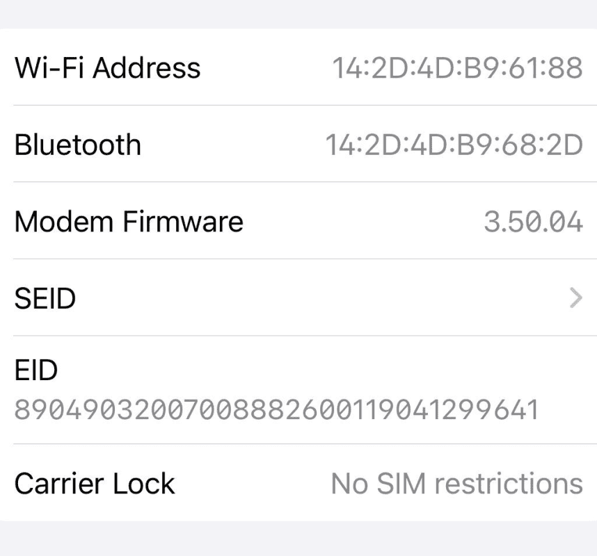 Identifying factory unlocked iPhones 