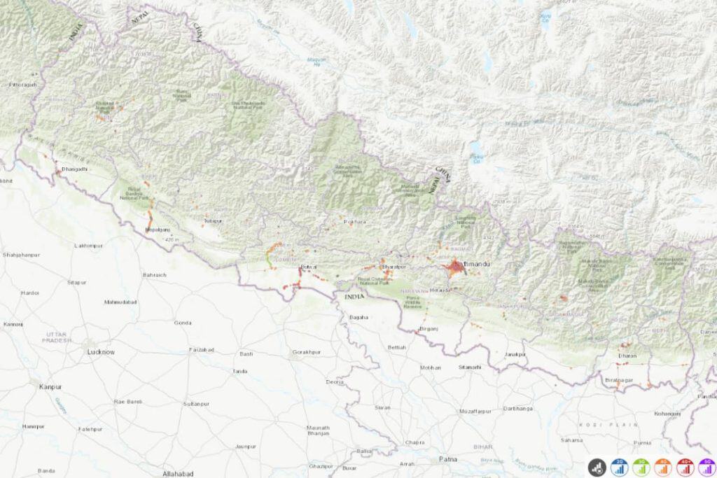 Nepal Telecom coverage in Nepal