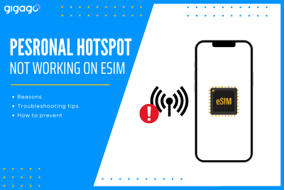 Personal hotspot not working on eSIM