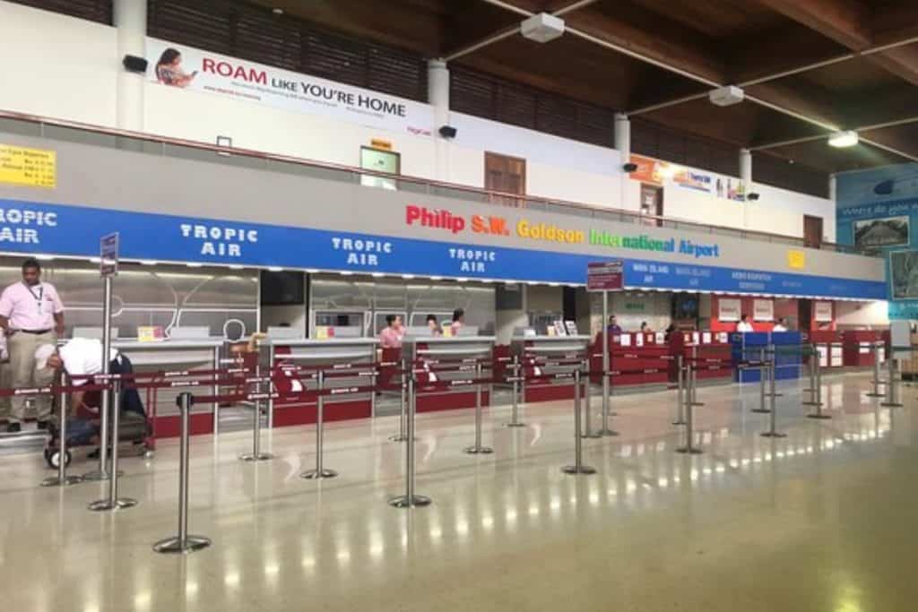 Things to prepare when buying SIM card at Philip S. W. Goldson Airport