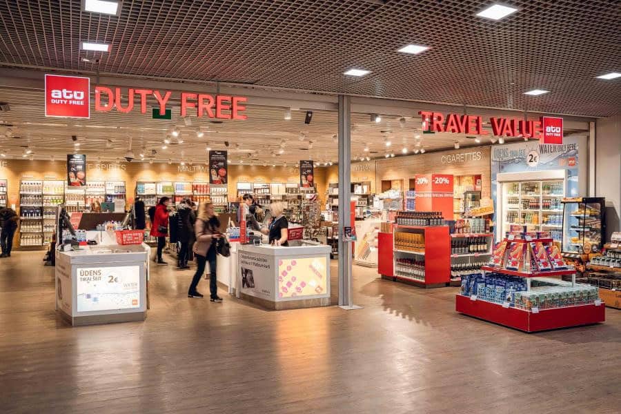 duty free store at riga airport