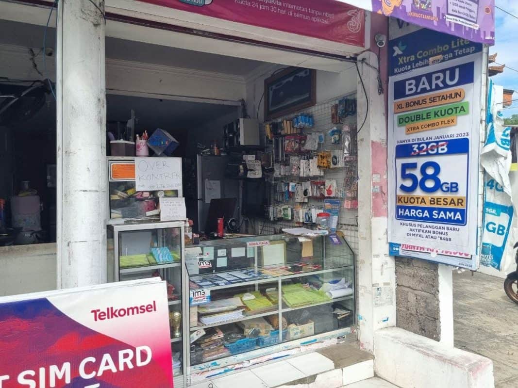 You can buy SIM for Bali at SIM card store around the city