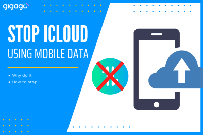 How to stop icloud using mobile data