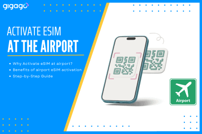 activate esim at the airport