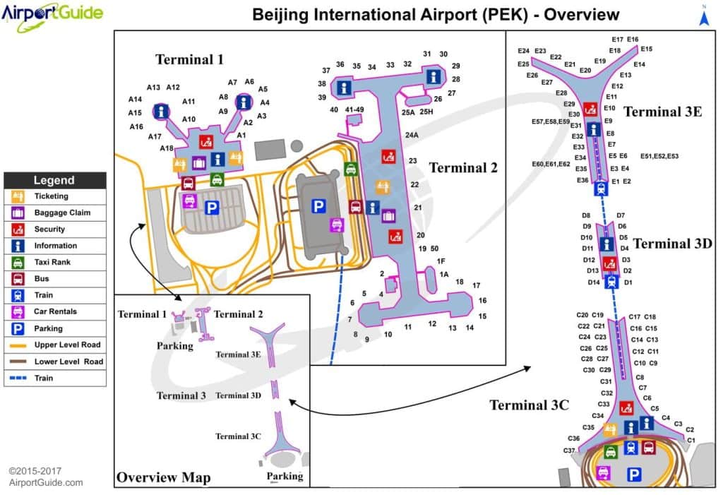 beijing airport map