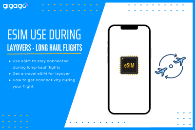 can I use esim to stay connected during long-haul flights or layovers