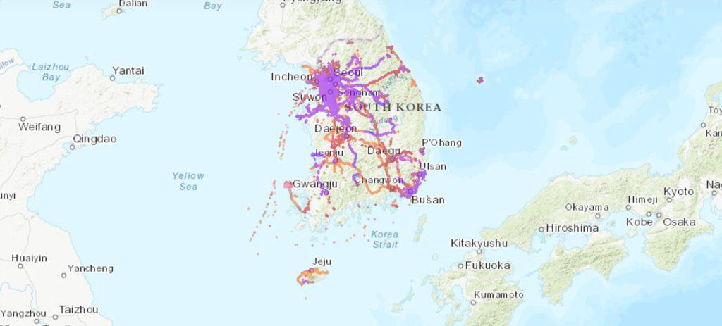 kt olleh coverage in south korea