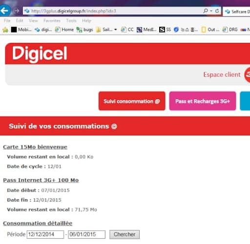 The Digicel website