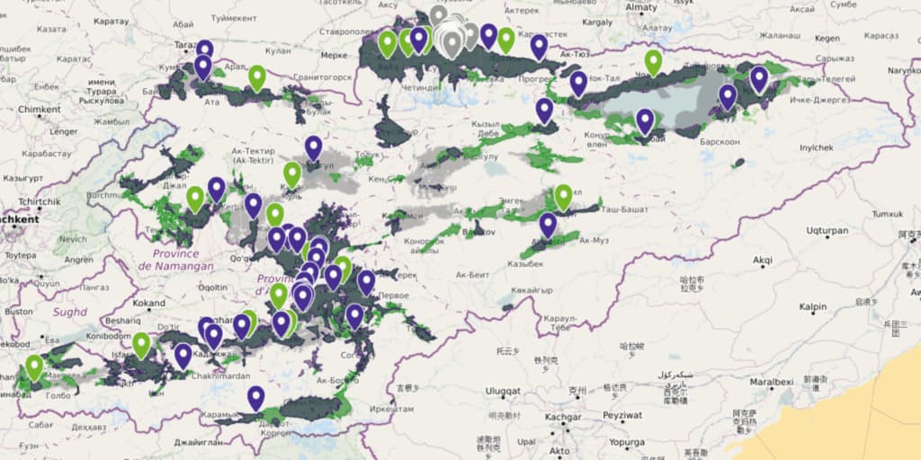 Coverage of three main operators in Kyrgyzstan