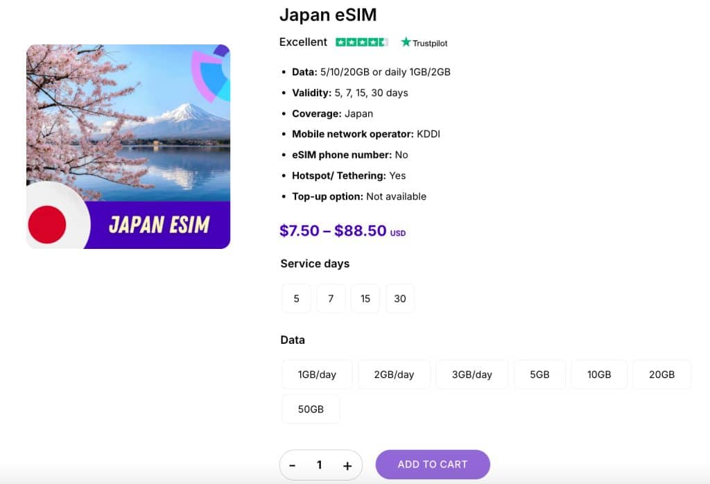 japan esim gigago