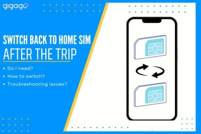 How to switch back to home SIM after the trip