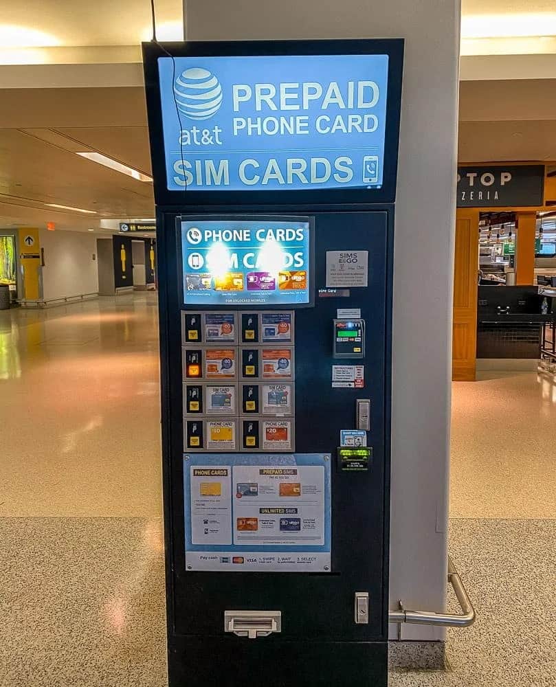 buy att sim at usa airport