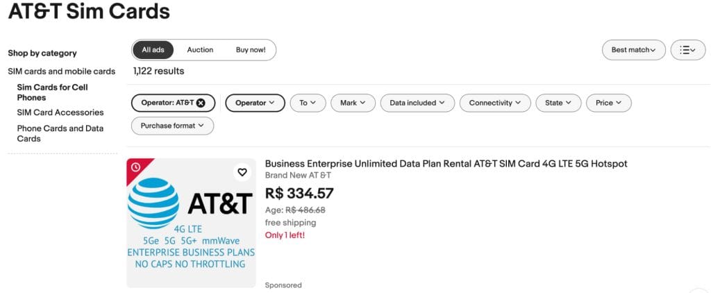 buy att sim online before departure