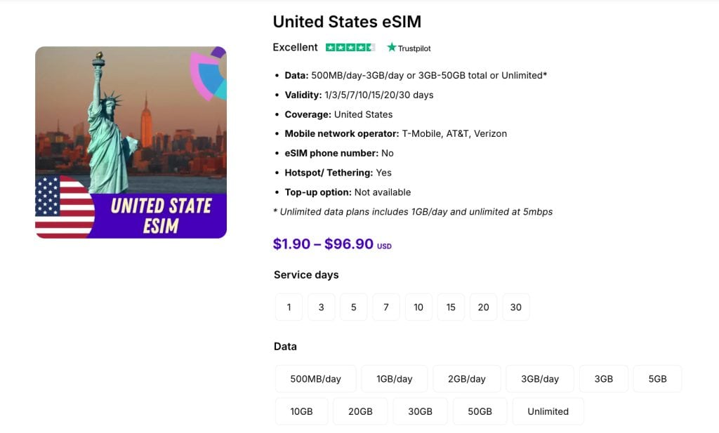 usa esim gigago