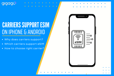 Carriers that support eSIM technology on (iPhone and Android)